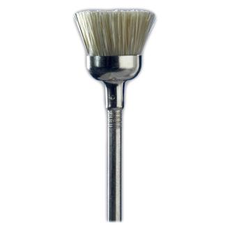 Brush, cup-shaped, white 